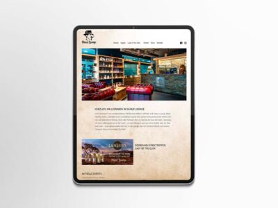 Responsive Webdesign, Website für Dänus Lounge, Whisky and Cigar