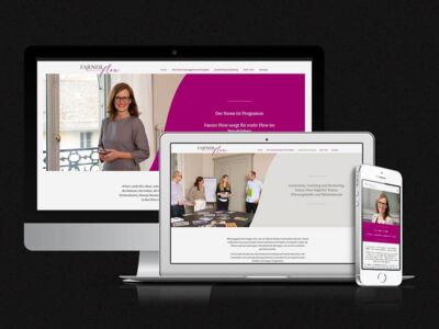 Responsive Webdesign, Website für Farner Flow, Alexandra Farner