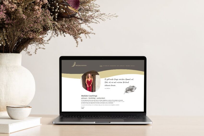 Responsive Webdesign, Website für Nadja Jeannine