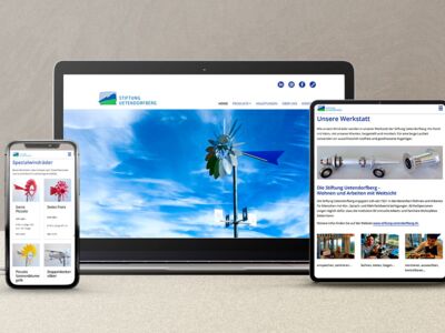 Responsive Webdesign, Website für Stiftung Uetendorfberg