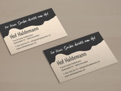 Grafik und Print für Hof Haldemann